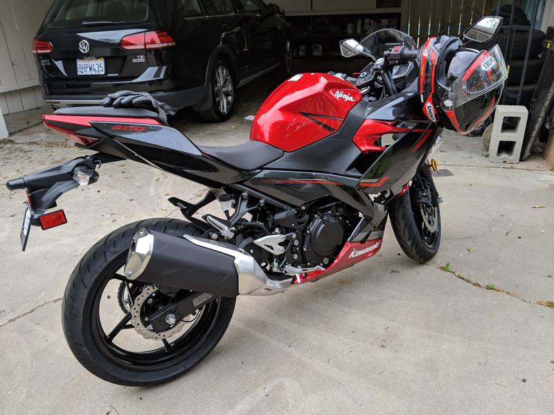 Illustration for article titled First Ride: 2019 Ninja 400 rapid review